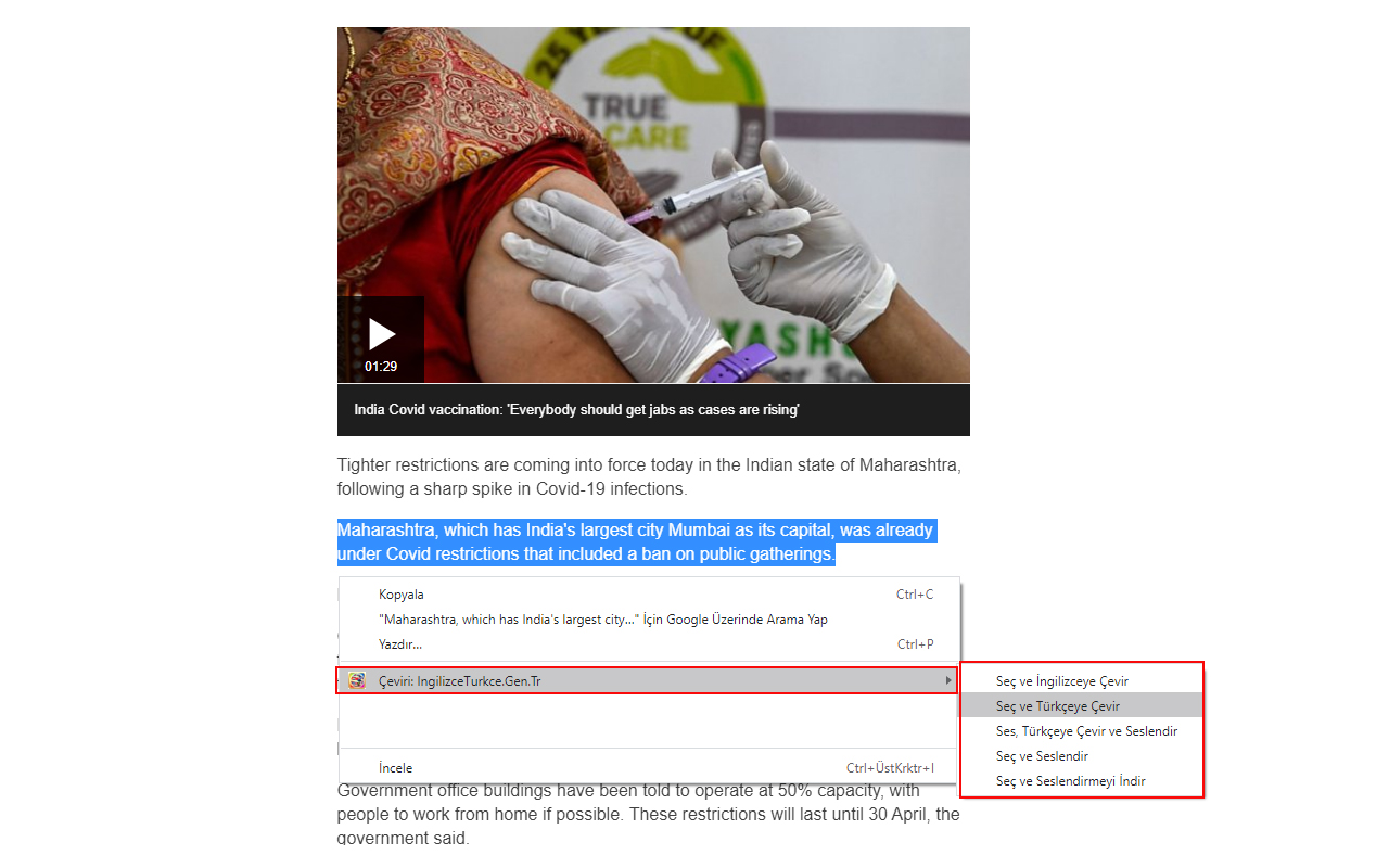 Çeviri: IngilizceTurkce.Gen.Tr