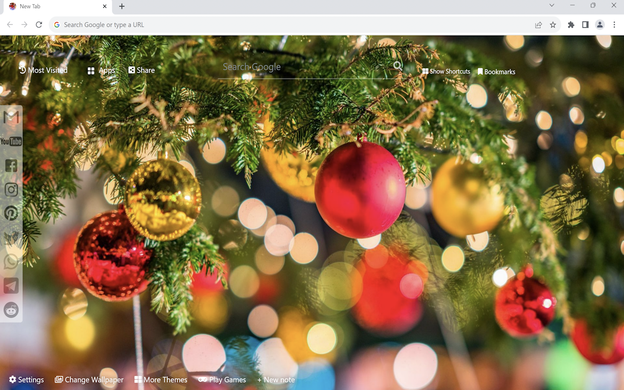 Christmas Wallpaper New Tab