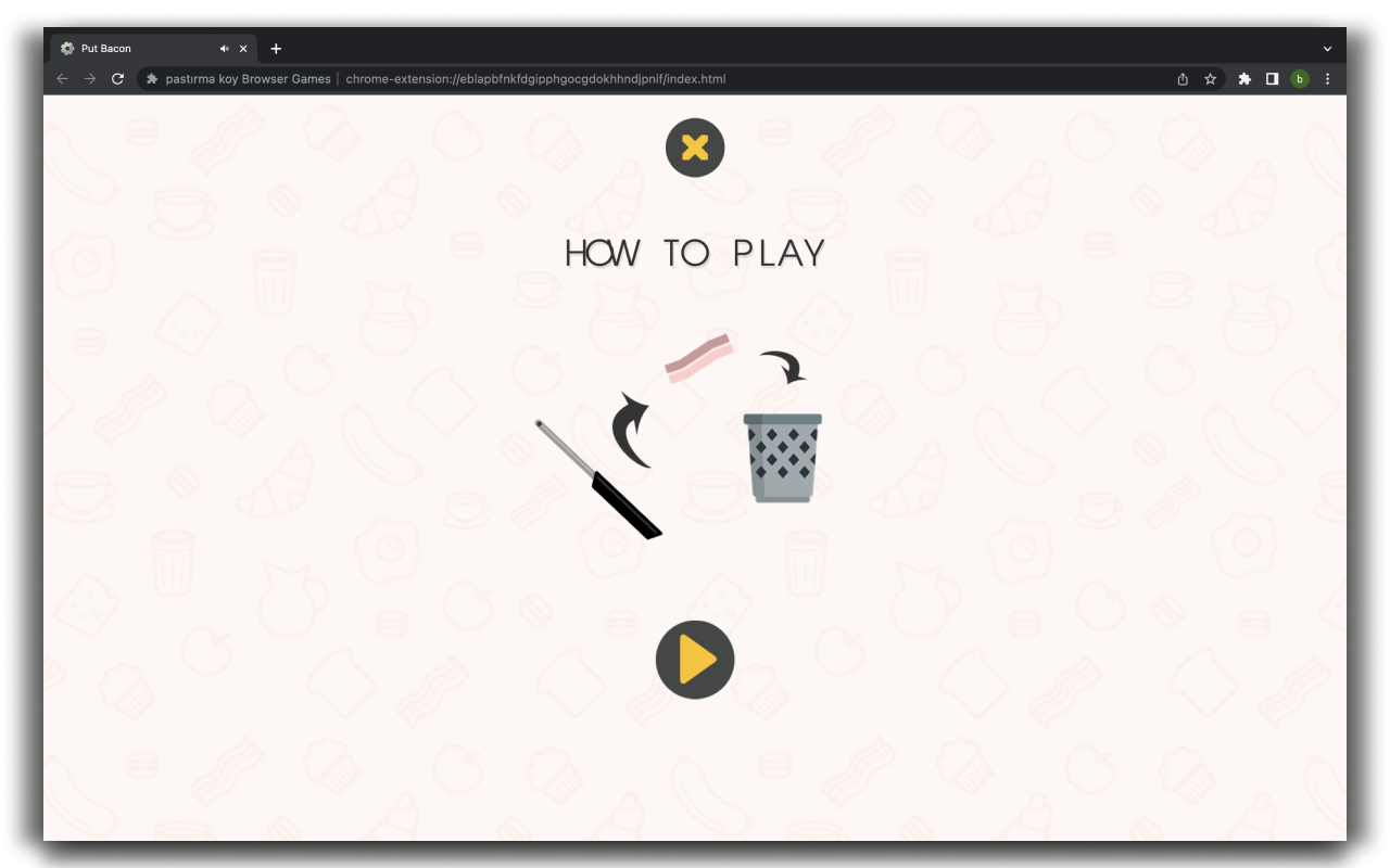 Put Bacon HTML5 Game