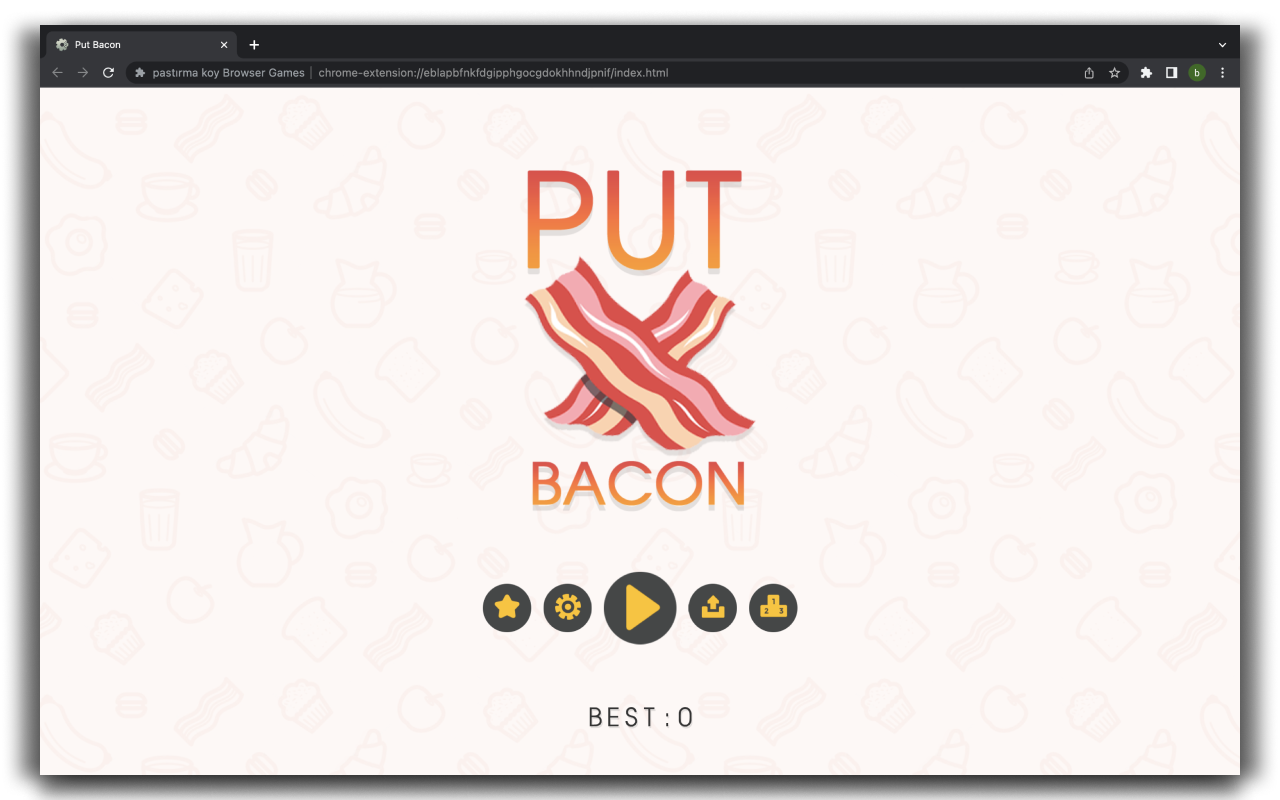 Put Bacon HTML5 Game