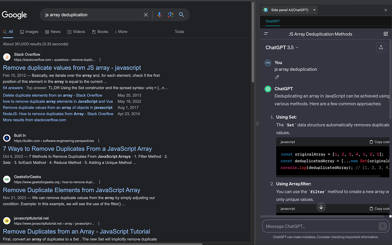Sidebar AI(ChatGPT/百度文心一言/微软 Copilot/Google Gemini)
