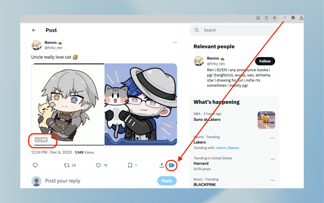 Twitter 视频下载与 GIF 下载器