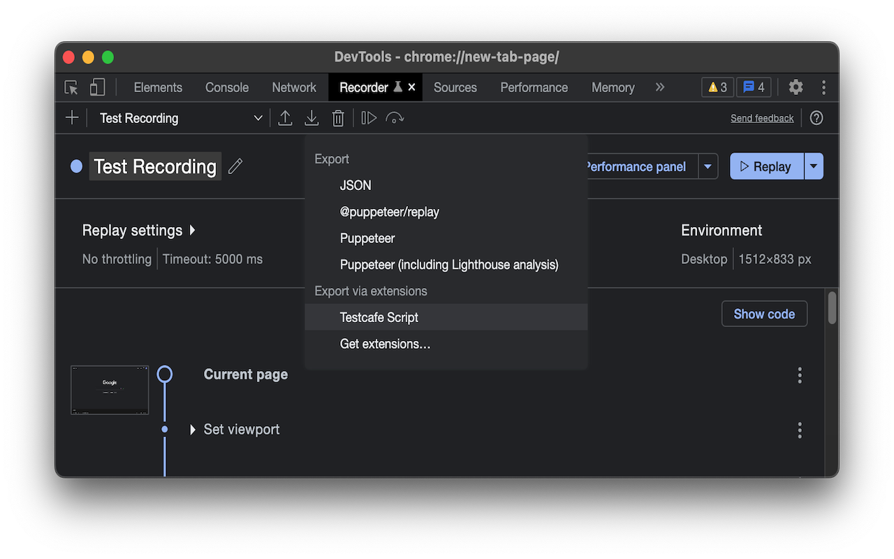 TestCafe Script Writer