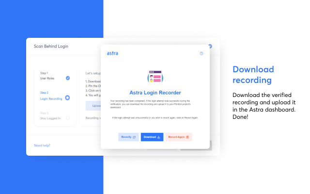 Astra Login Recorder