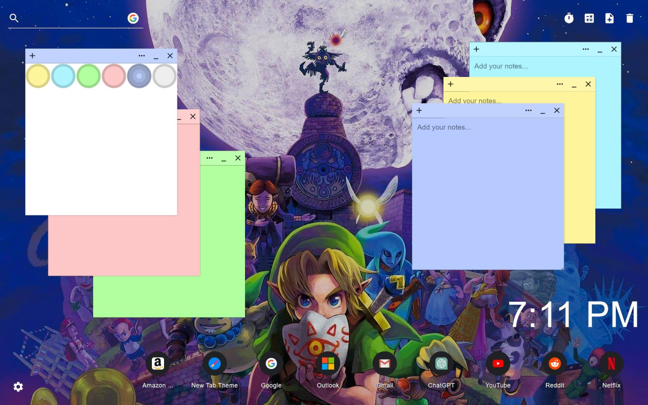 Zelda New Tab Wallpaper Theme