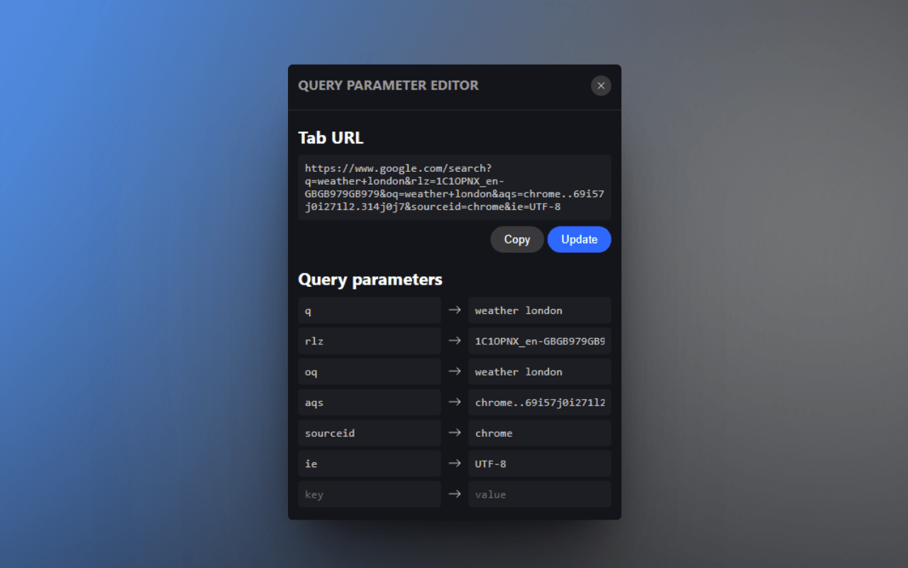 Query Parameter Editor