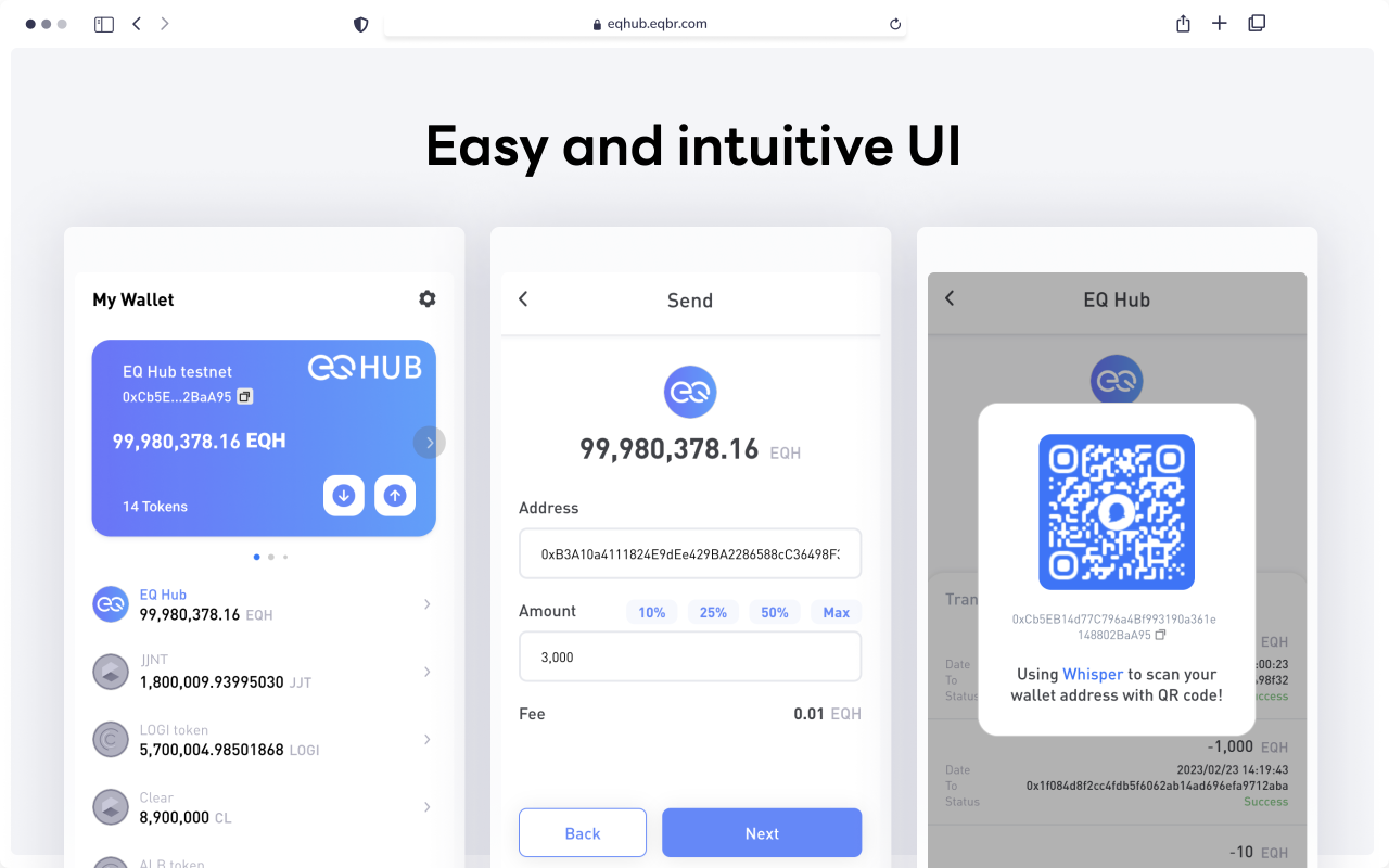 EQ Hub Wallet