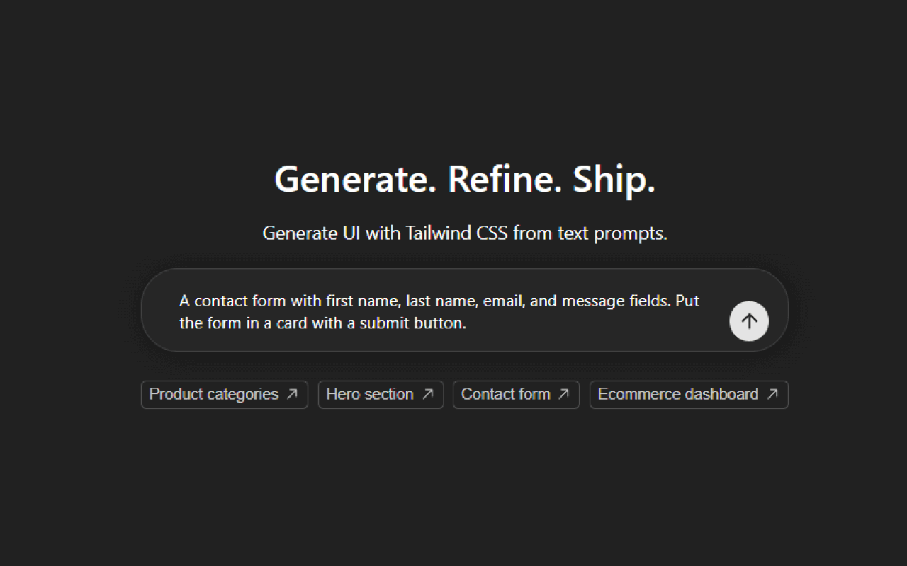 DesignGPT - Generating UI in ChatGPT