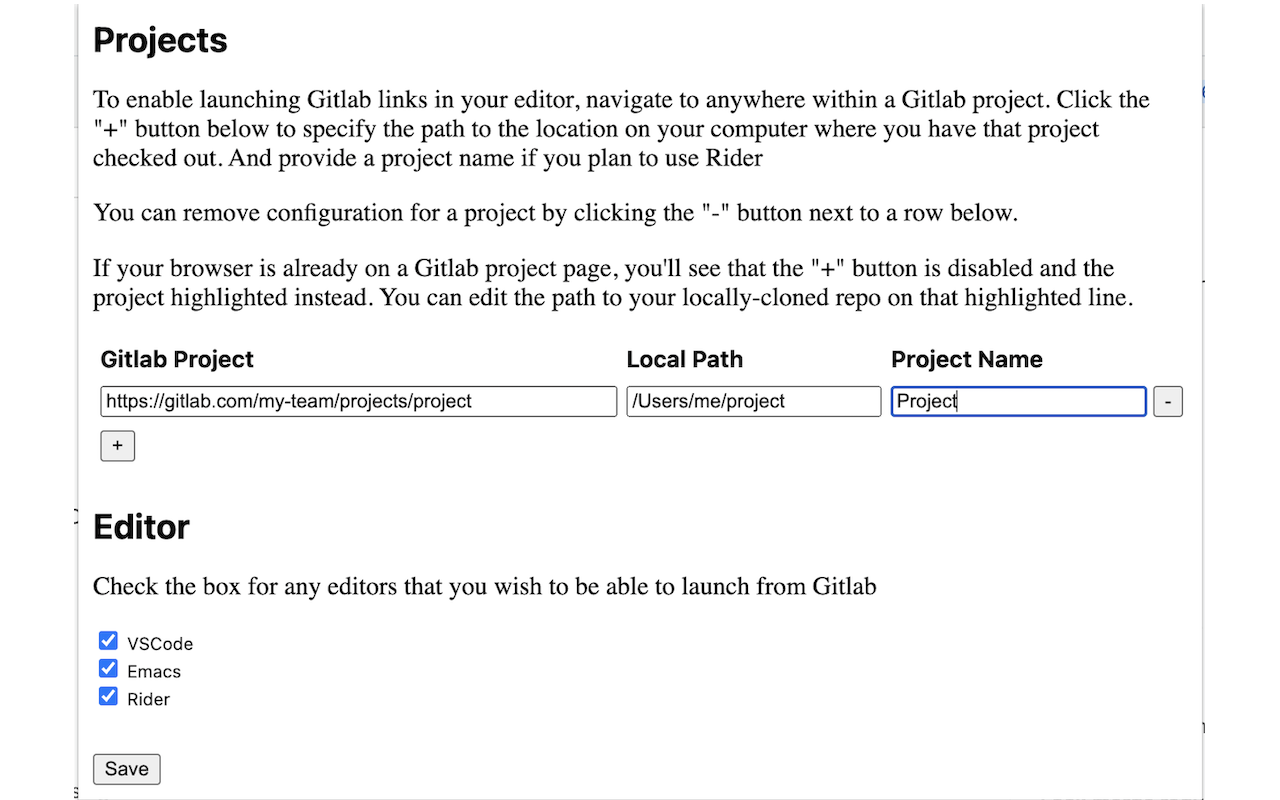 GitLab Open in Editor