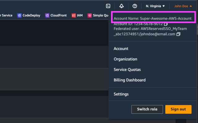 AWS Account Name Finder