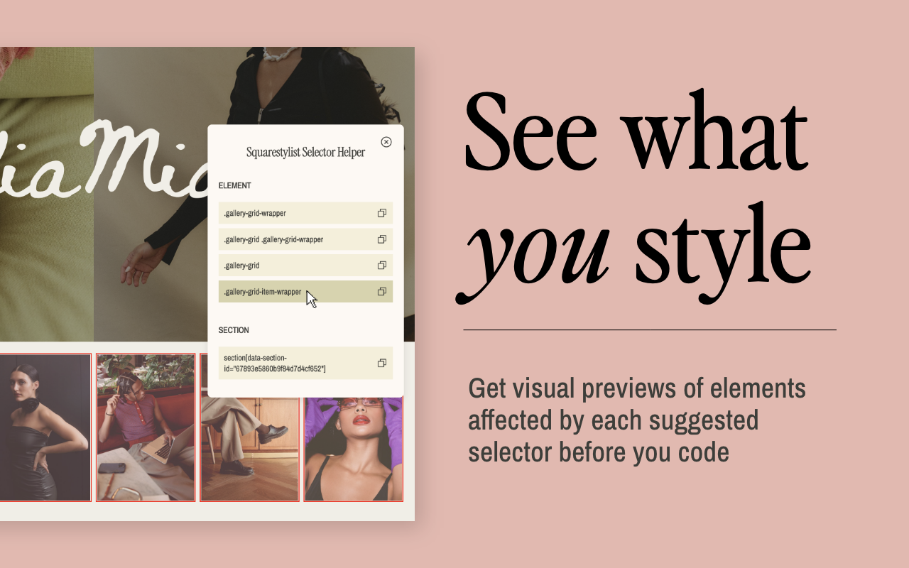 Squarestylist Selector Helper