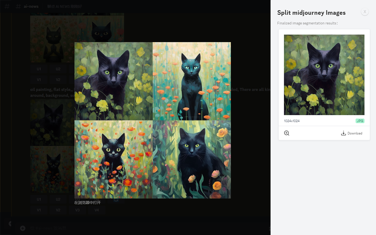 Split midjourney Images