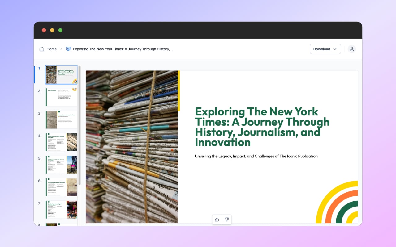 SlideSpeak AI Presentations