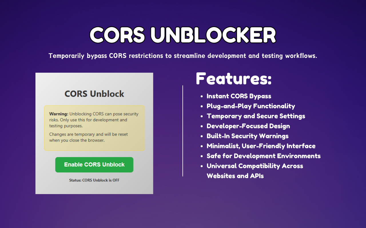CORS Unblocker