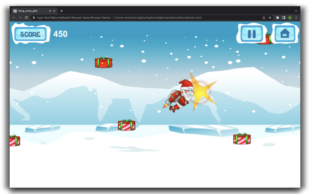 Santa's Flying Gift Quest-Offline HTML5 Game