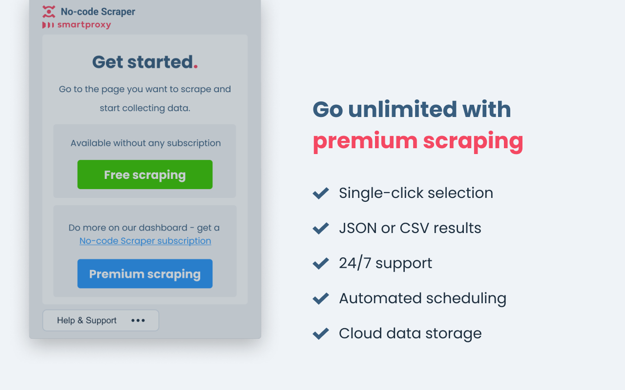 No-Code Scraper by Smartproxy