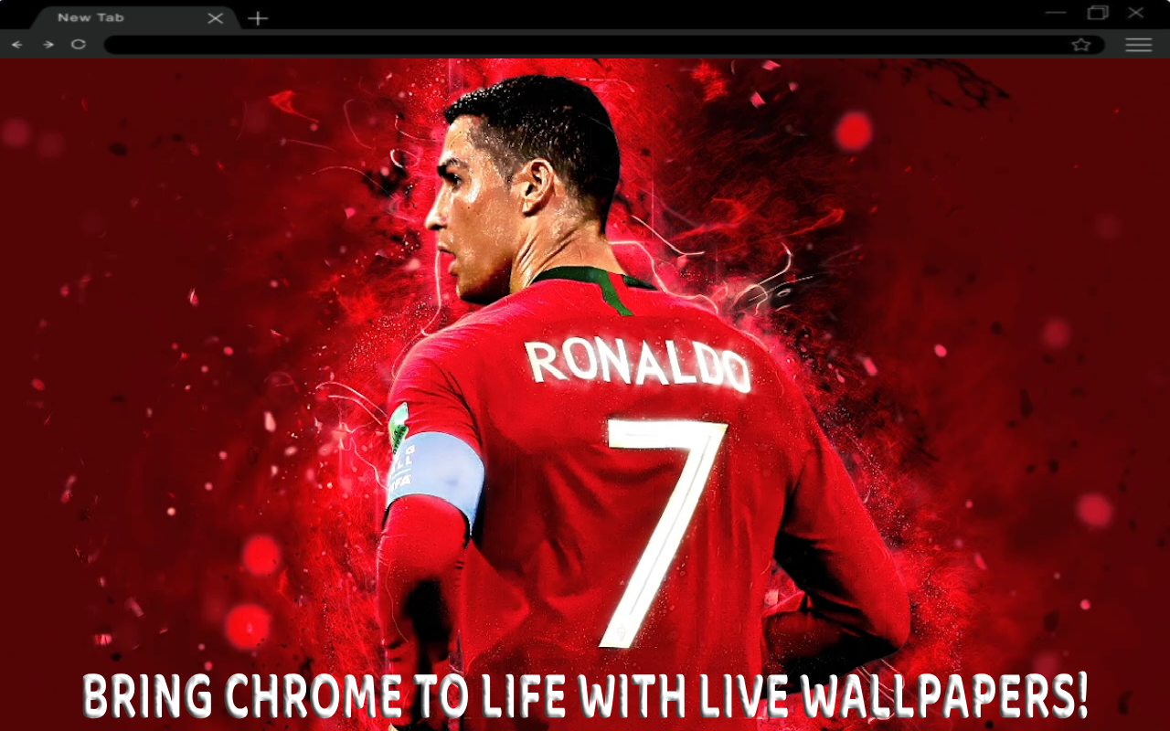 Cristiano Ronaldo CR7  Iconic Gaze with Red Backdrop Live Wallpaper