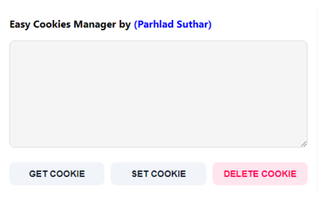 Easy Cookies Manager