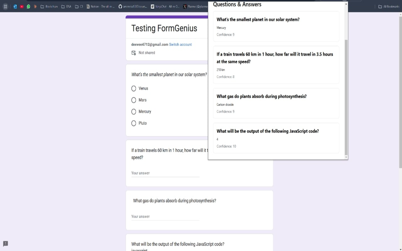 Form Genius - Form Solver that works everywhere