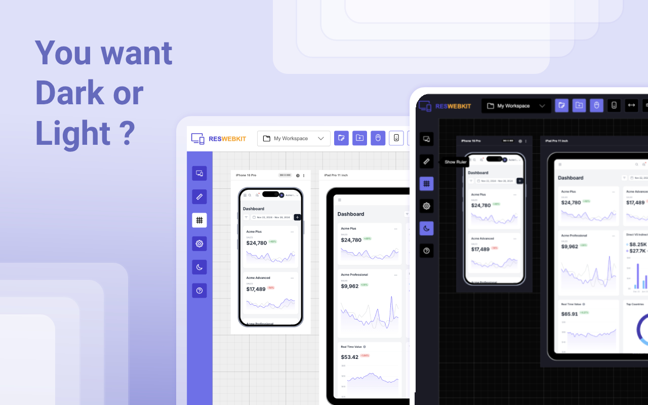 Responsive Website Testing Toolkit - Multiple Viewport Simulator