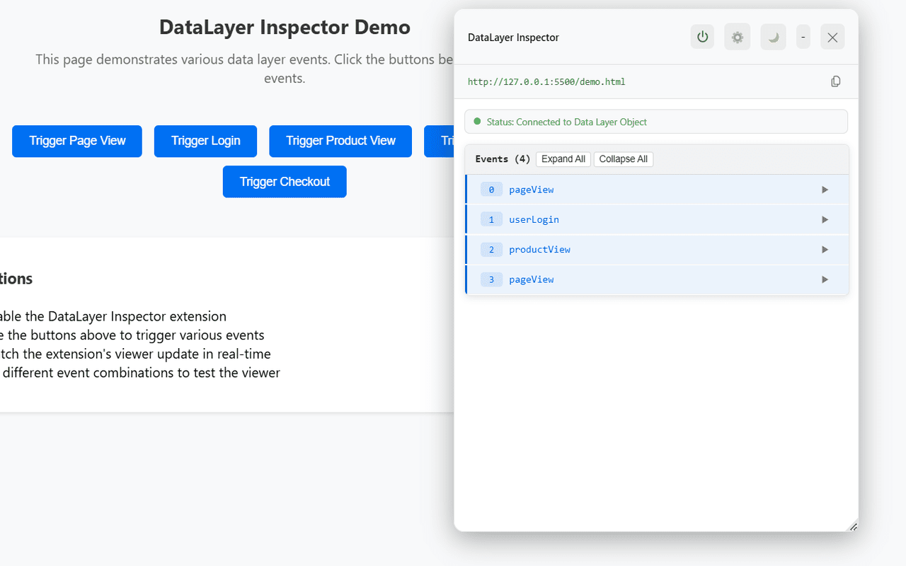DataLayer Inspector
