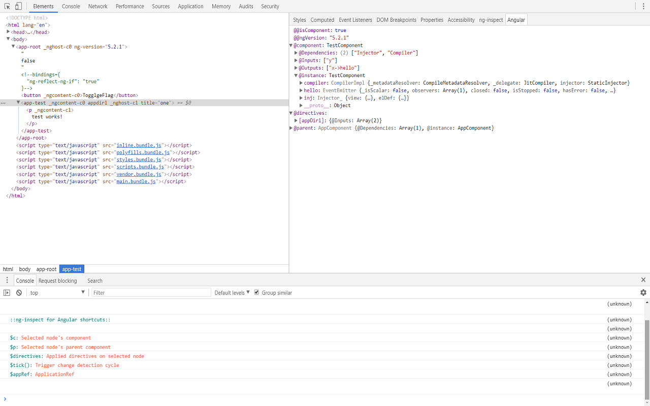 ng-inspect for Angular