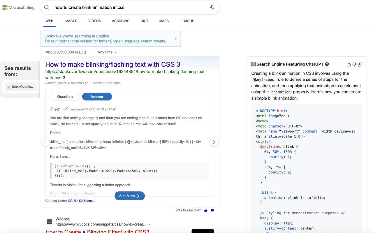 用于搜索的 ChatGPT