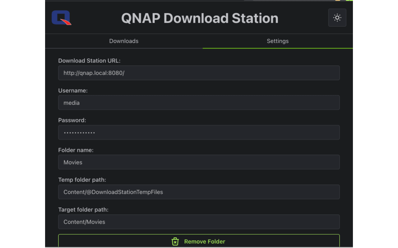 QNAP Download Station Manager