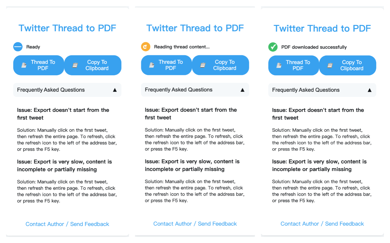Twitter Thread Exporter