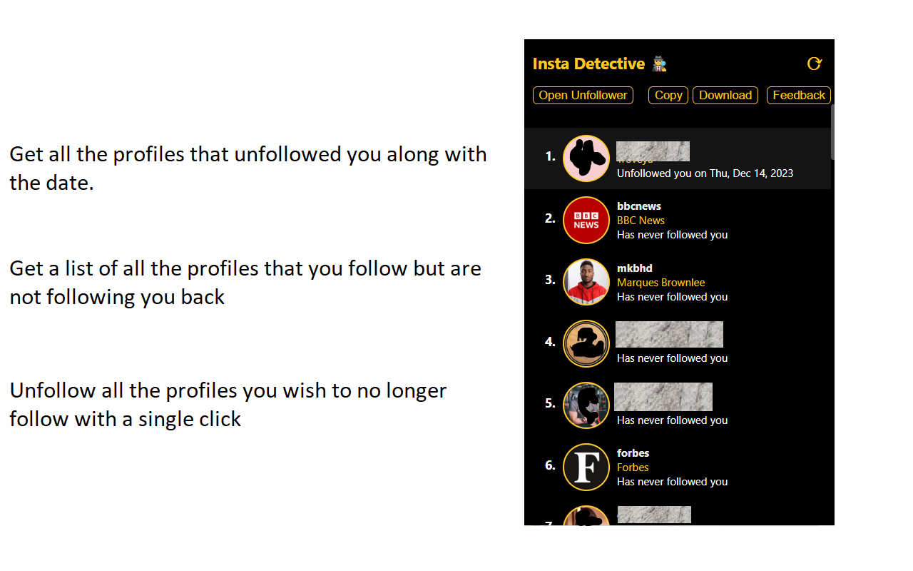 Unfollowers for Instagram - Insta Detective