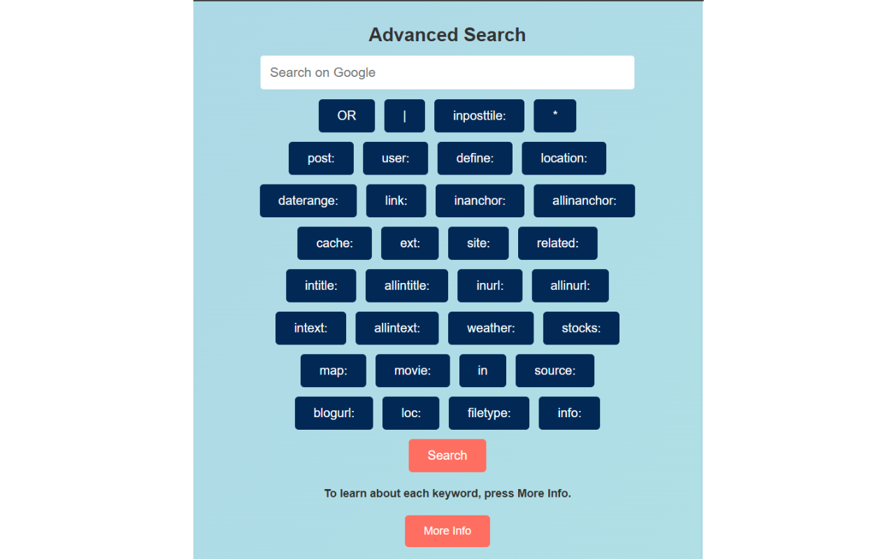 Advanced Search