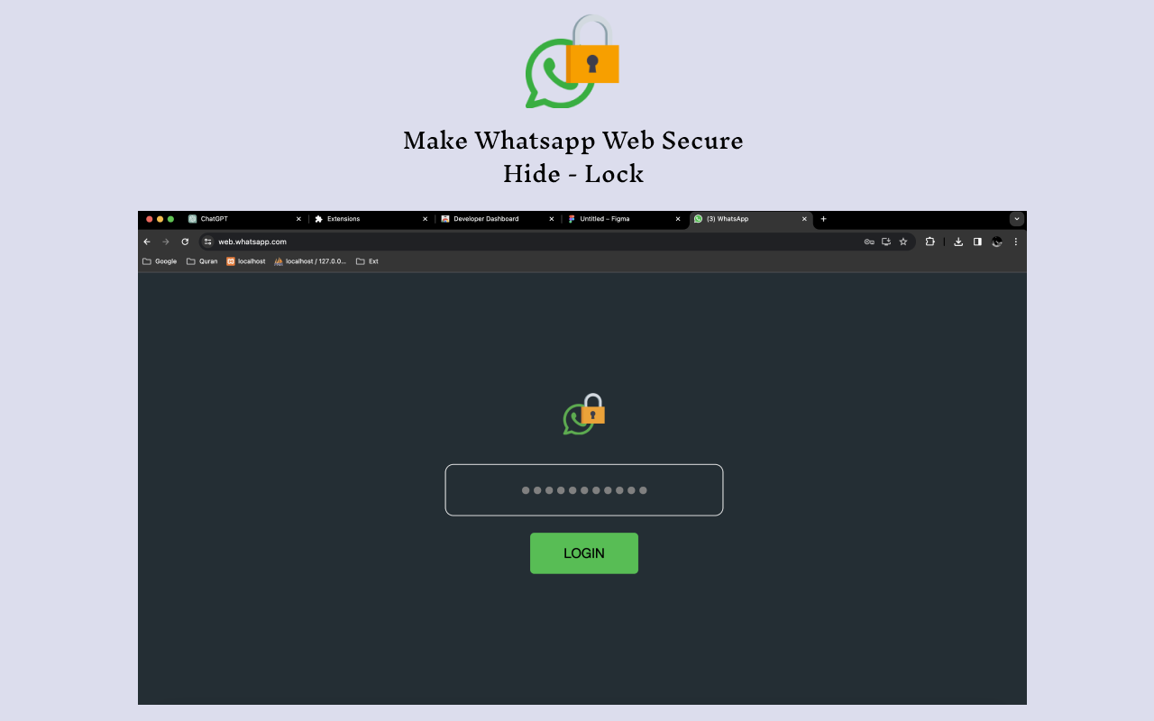 Whatsapp Web Privacy Plus - Hide & Lock