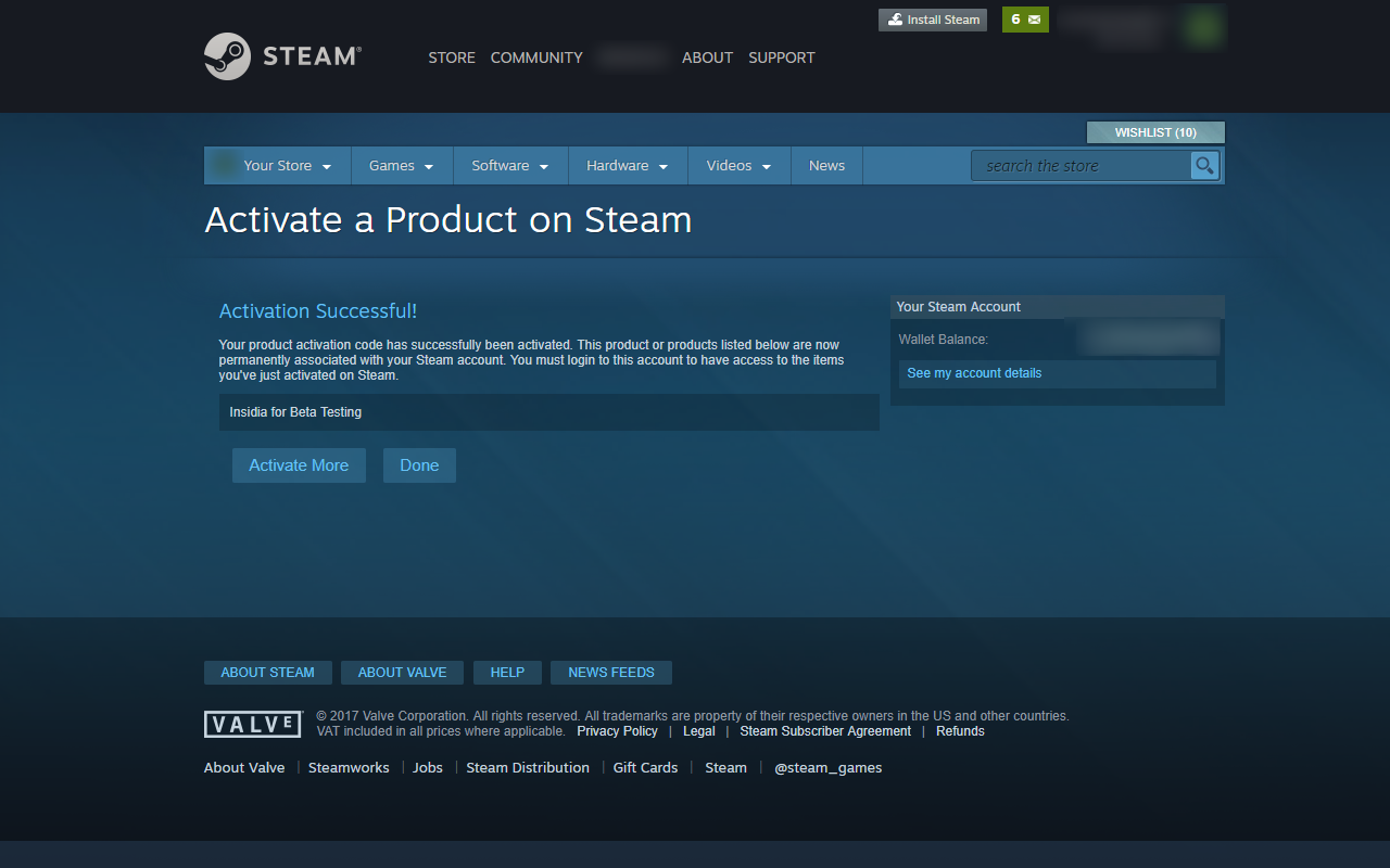 Activate Steam Key from Context Menu