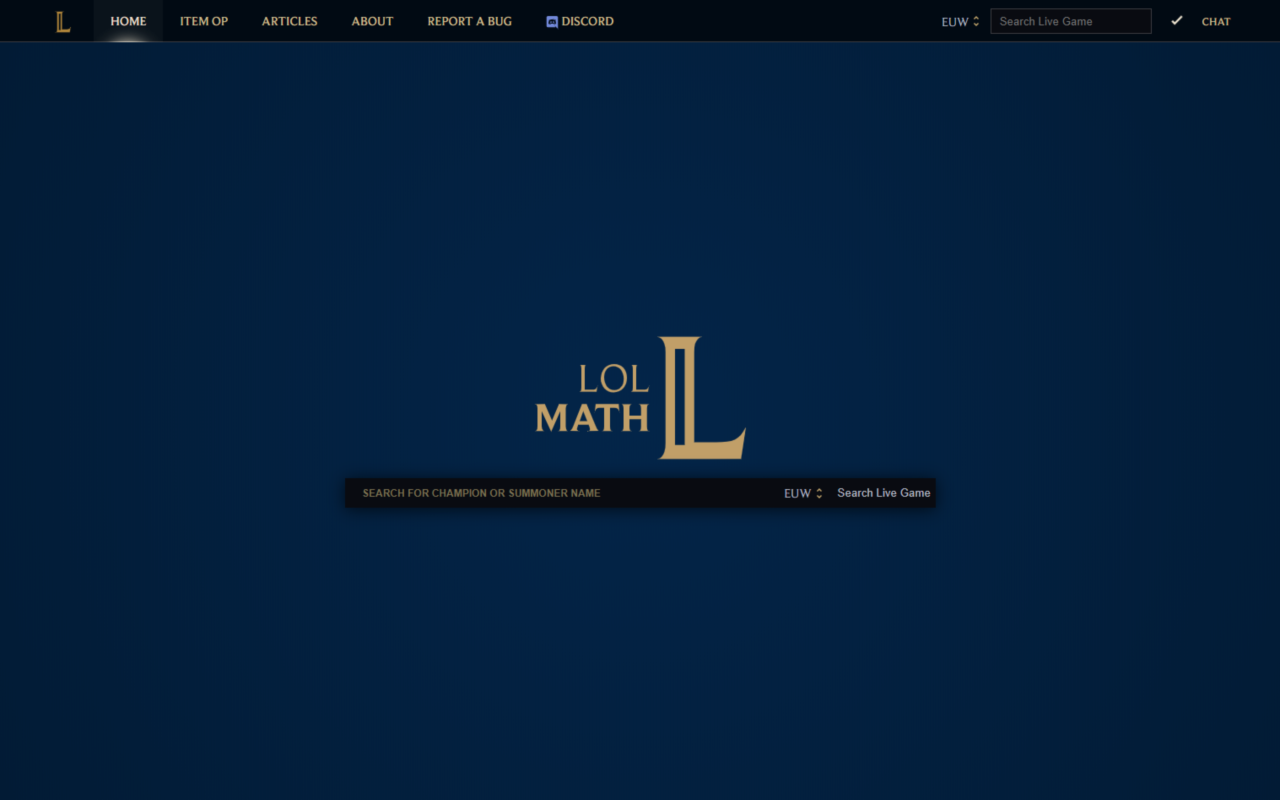 LoLMath Extension
