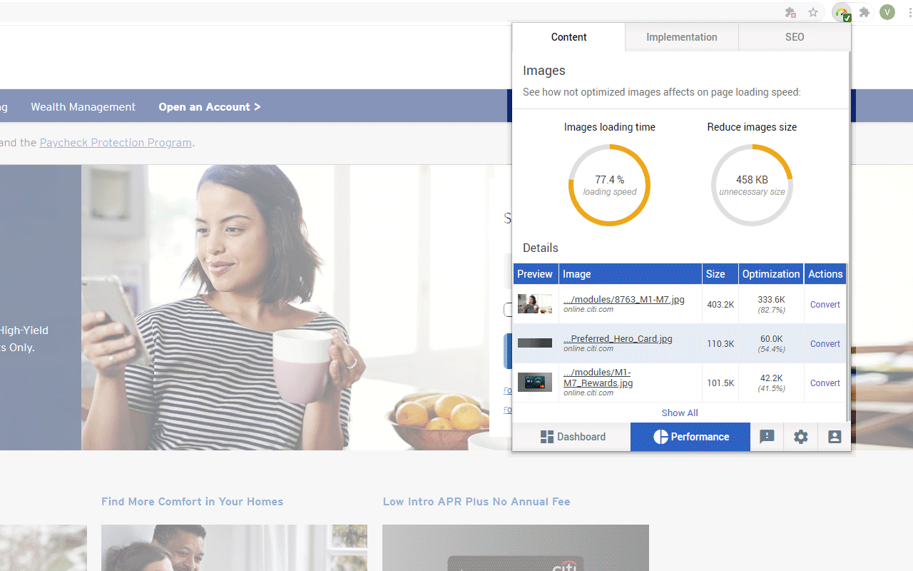 PageOptimus - website speed optimizer