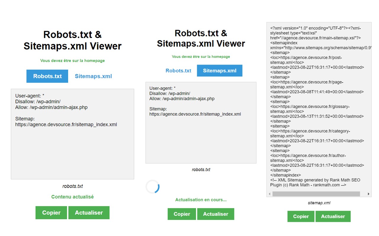 Robots TXT & Sitemaps XML Viewer 