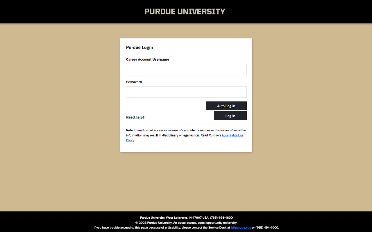 Purdue Auto Login