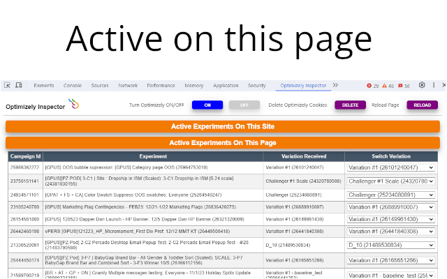 Optimizely Inspector