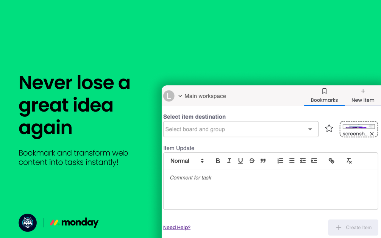 Quick Access to monday.com