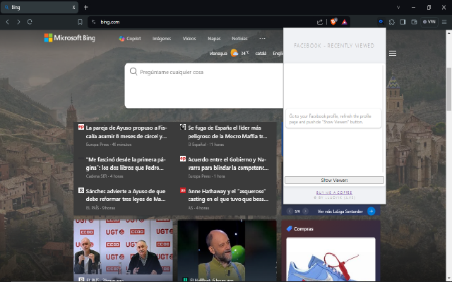 Viewers Facebook profile