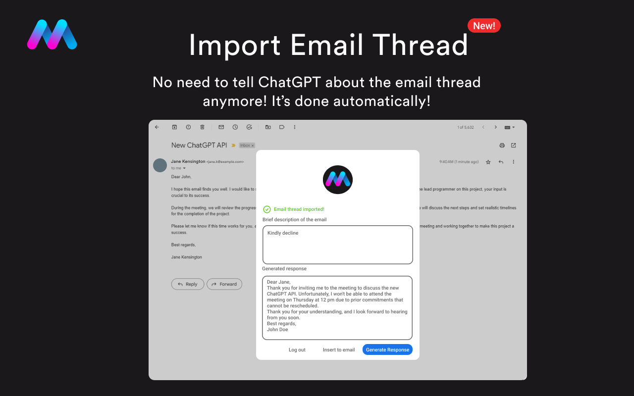 ChatGPT Mailyr: Write Emails with AI
