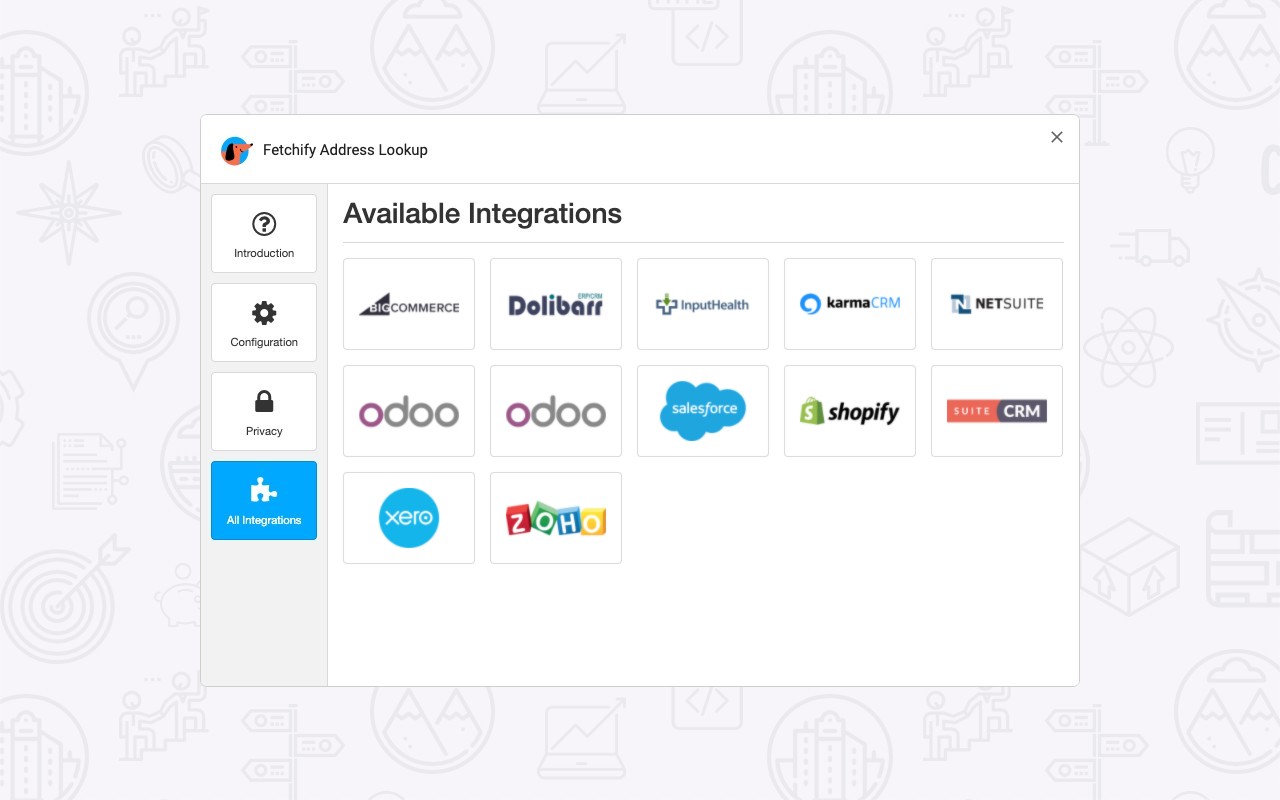 Fetchify Address Lookup