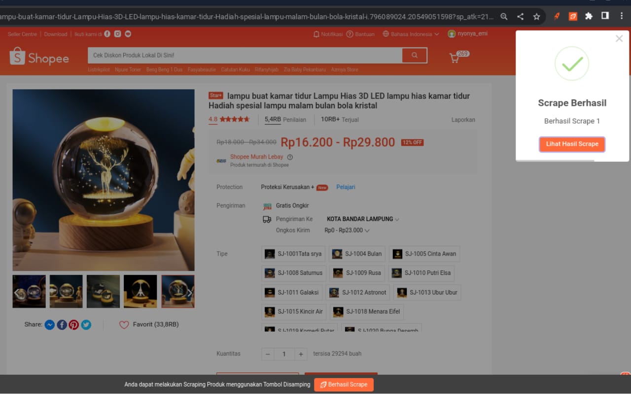 Free Marketplace Scraper by Komplace