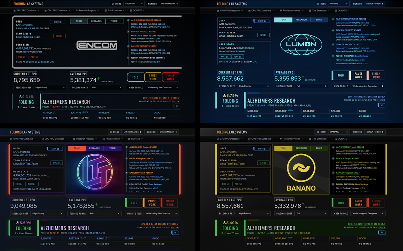 FOLDING AT HOME IN THE DARK