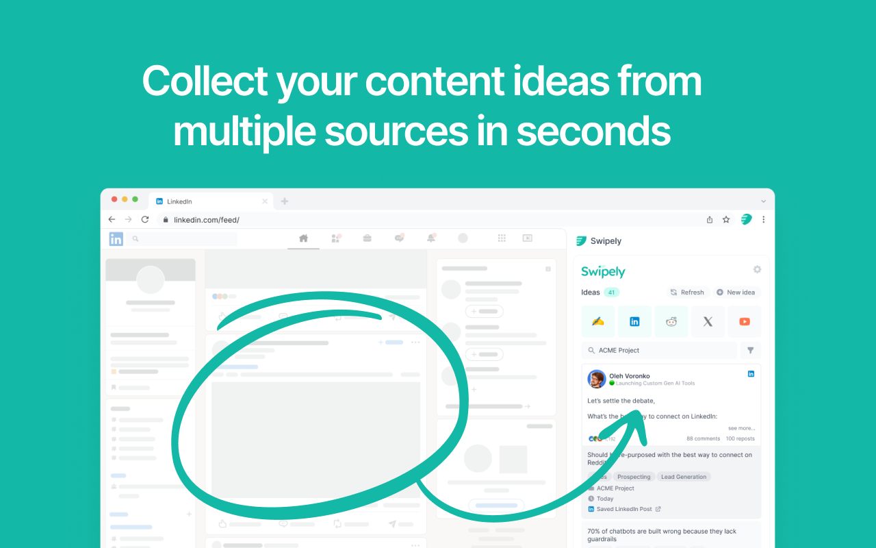 Swipely - Organize Content Ideas