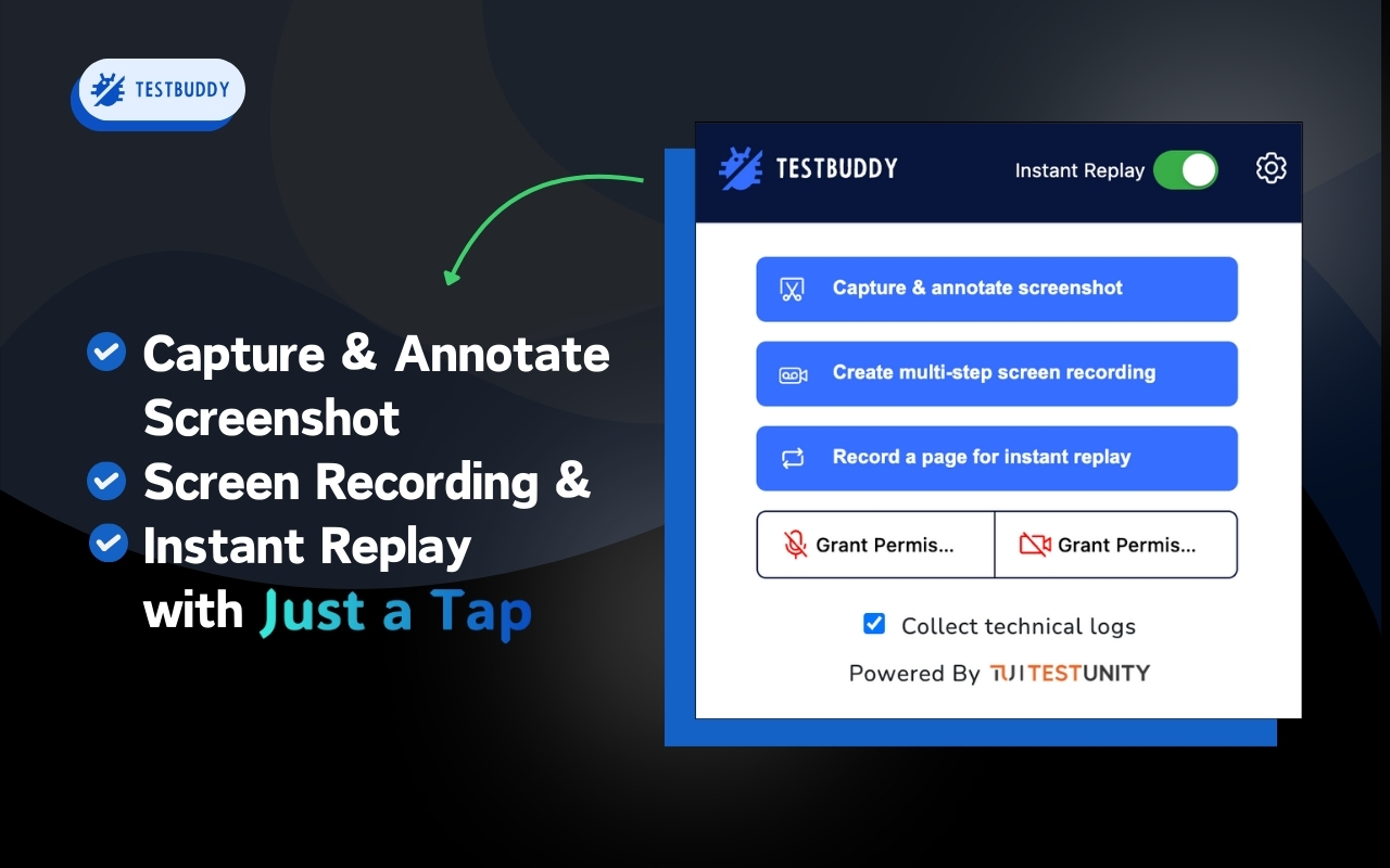 TestBuddy - Report & Fix Your Bug 20x Faster