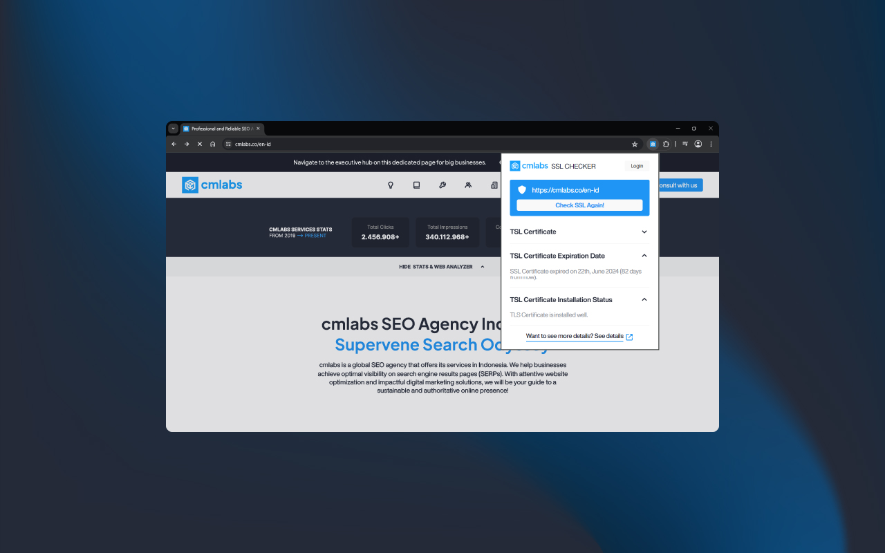 SSL Checker - cmlabs SEO Tools
