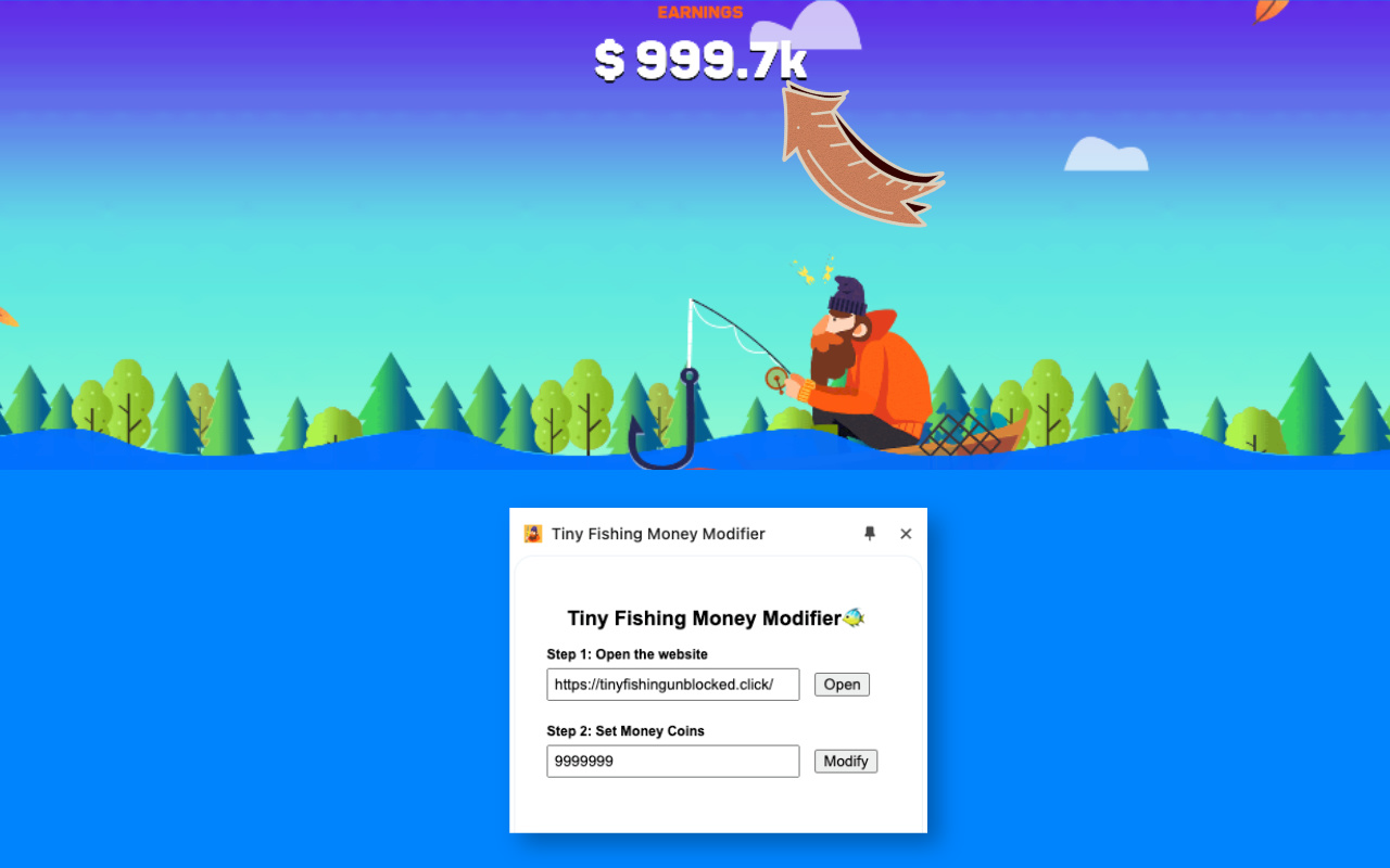 Tiny Fishing Money Modifier