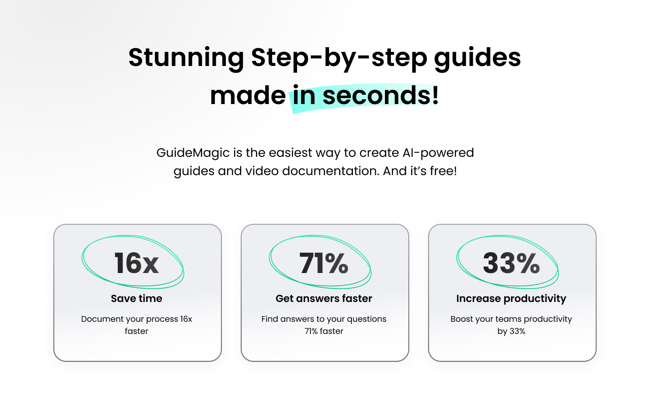 GuideMagic - Step by step instructions maker