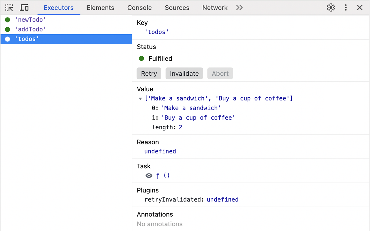 React Executor Devtools